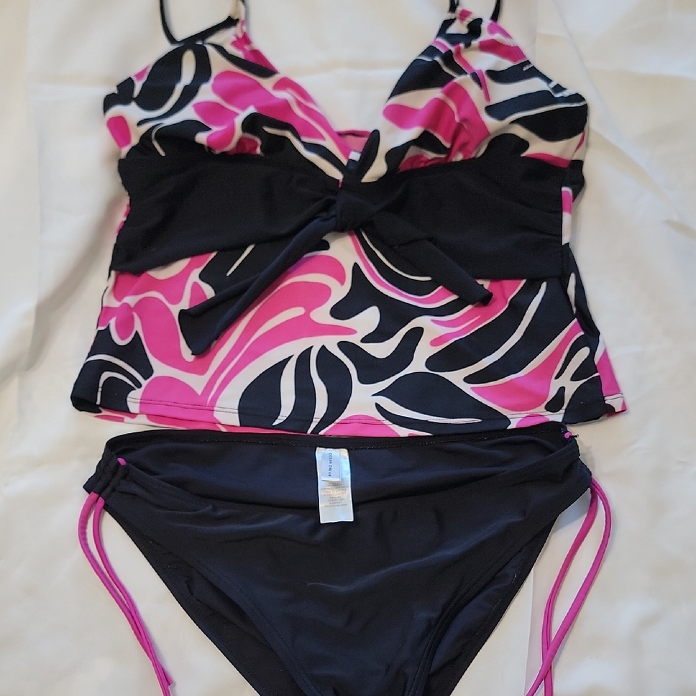 Ocean Dreams Pink and Gray Swimwear Bottoms 14 Top 12